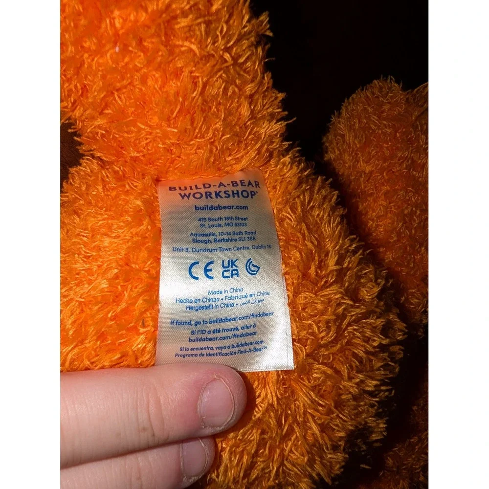 Build-A-Bear Workshop Pumpkin Glow Bear Orange Halloween Plush 028763
